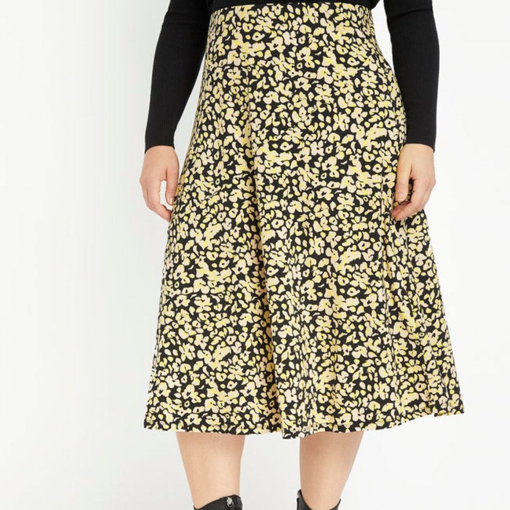 ELOQUII | Printed Midi Skirt | SIZE 26 | NWT